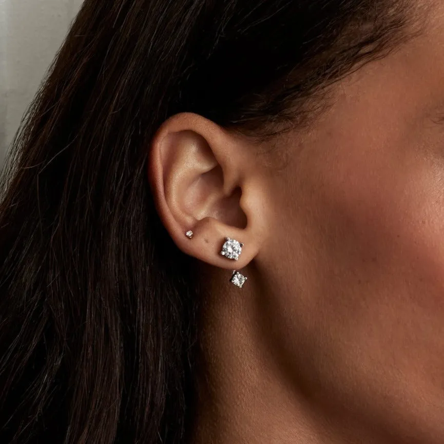 Single Nano Celeste Flat Back Stud Earring sold by Tini Lux product image thumbnail 5