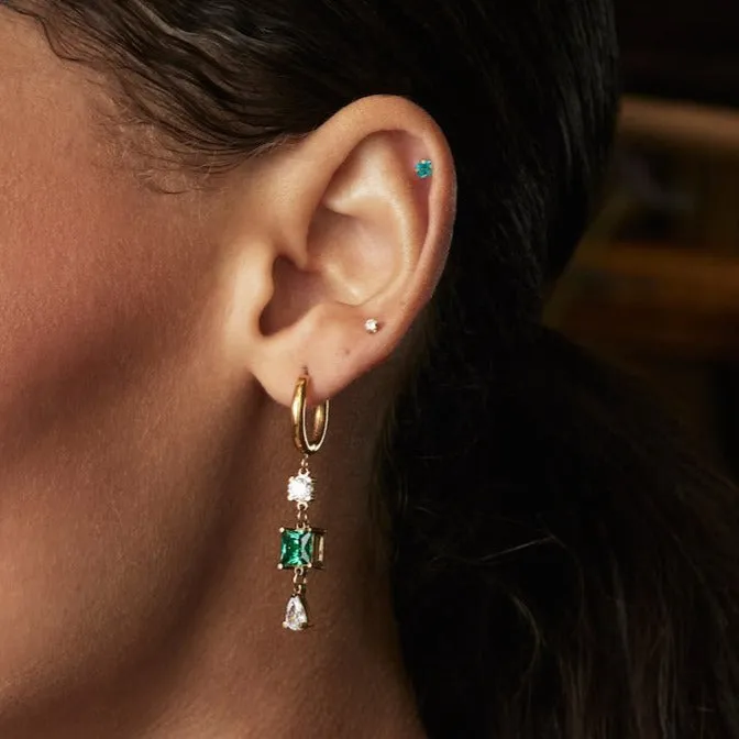 Single Nano Celeste Flat Back Stud Earring sold by Tini Lux product image thumbnail 4