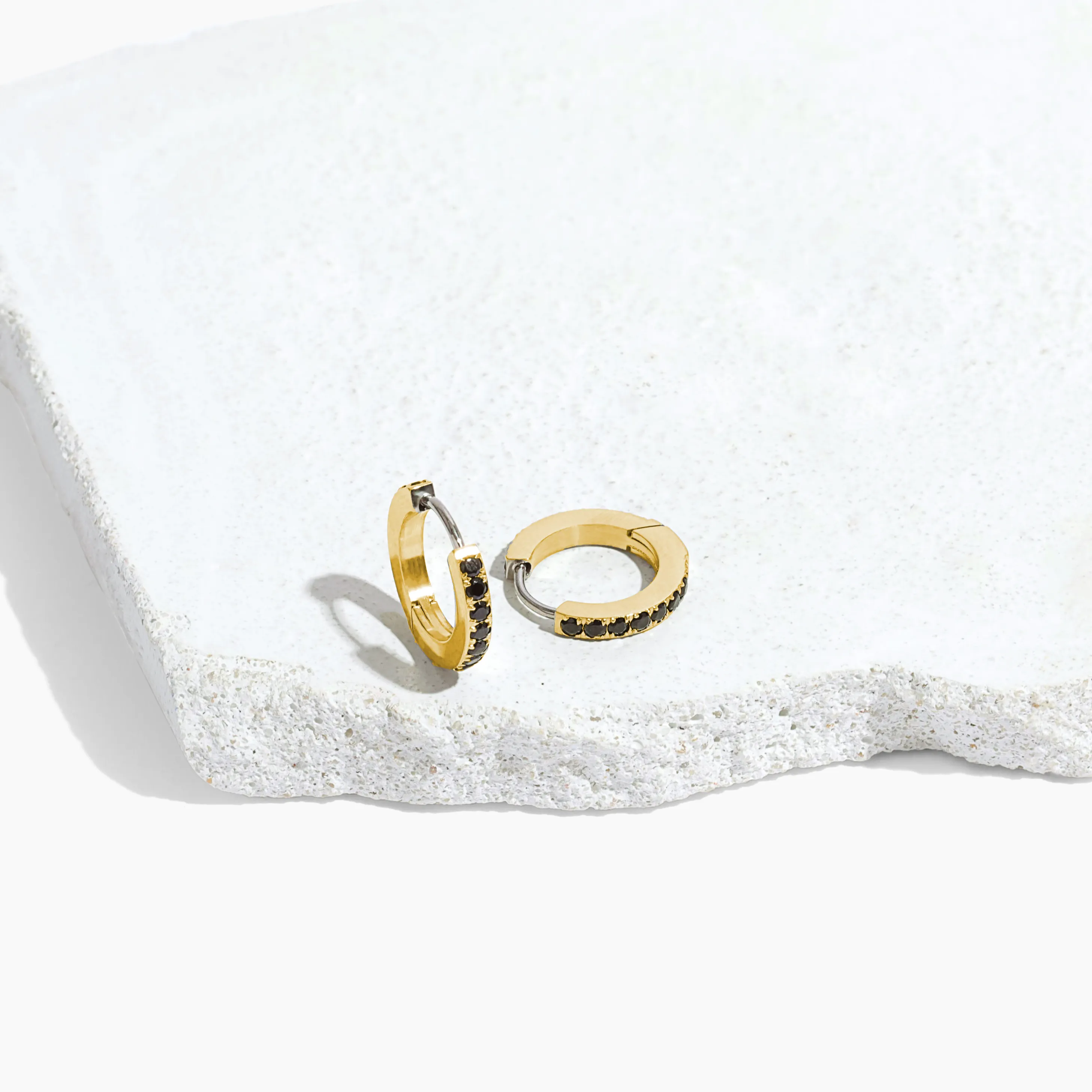 Onyx Date Night Hoop Earrings sold by Tini Lux