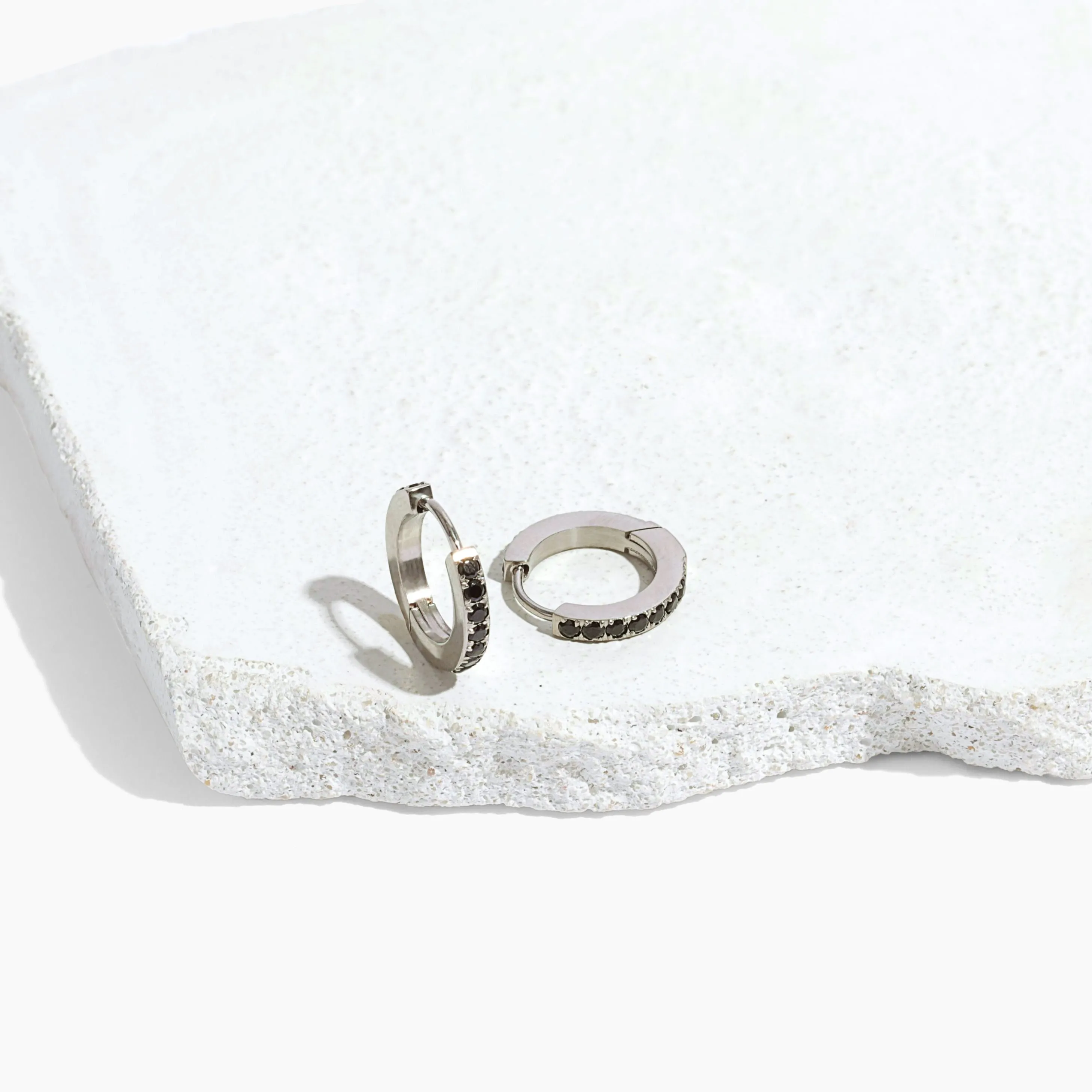 Onyx Date Night Hoop Earrings sold by Tini Lux product image thumbnail 2