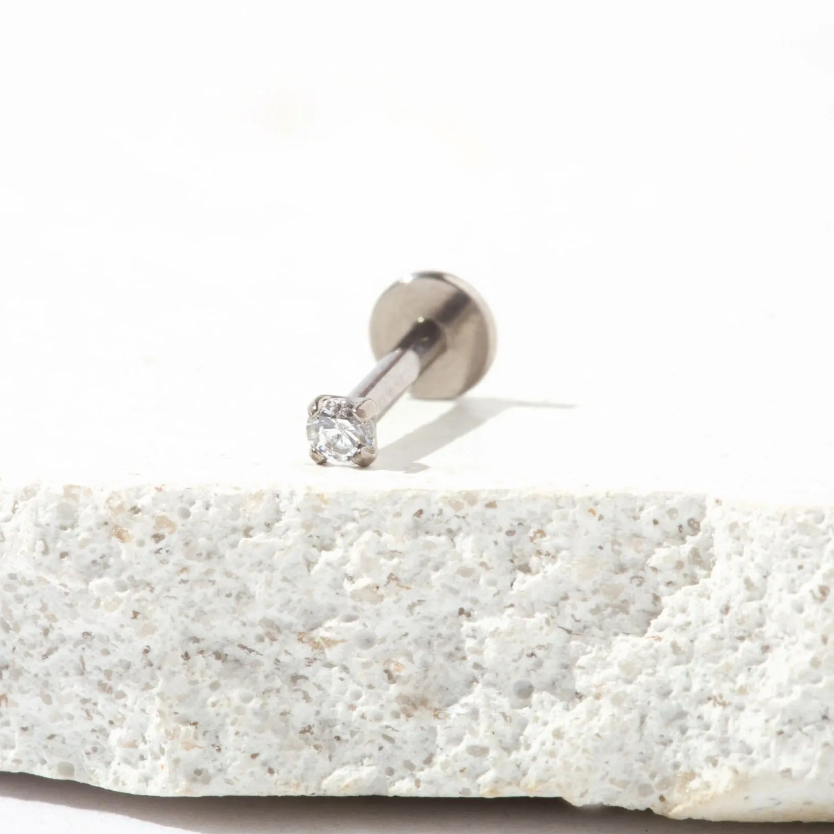 Single Nano Celeste Flat Back Stud Earring sold by Tini Lux product image thumbnail 2