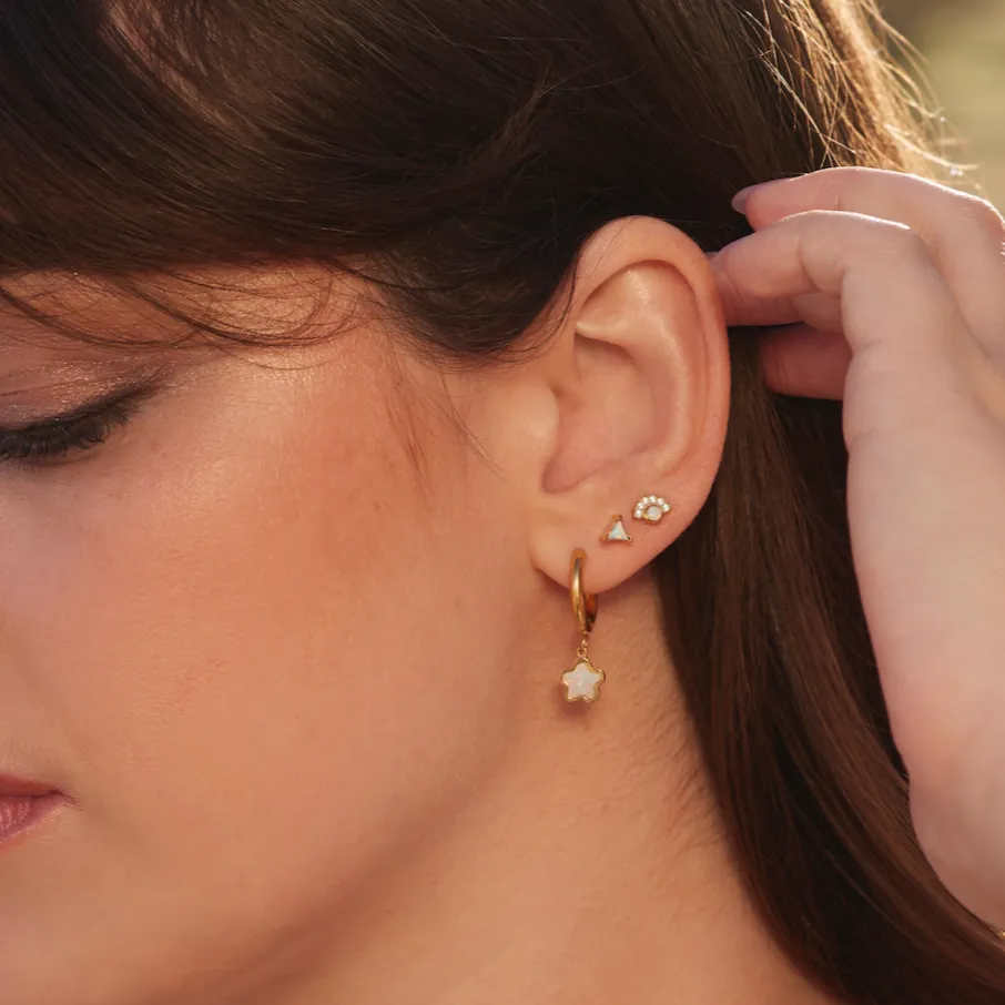 Collete Opal Stud Earrings sold by Tini Lux product image thumbnail 2