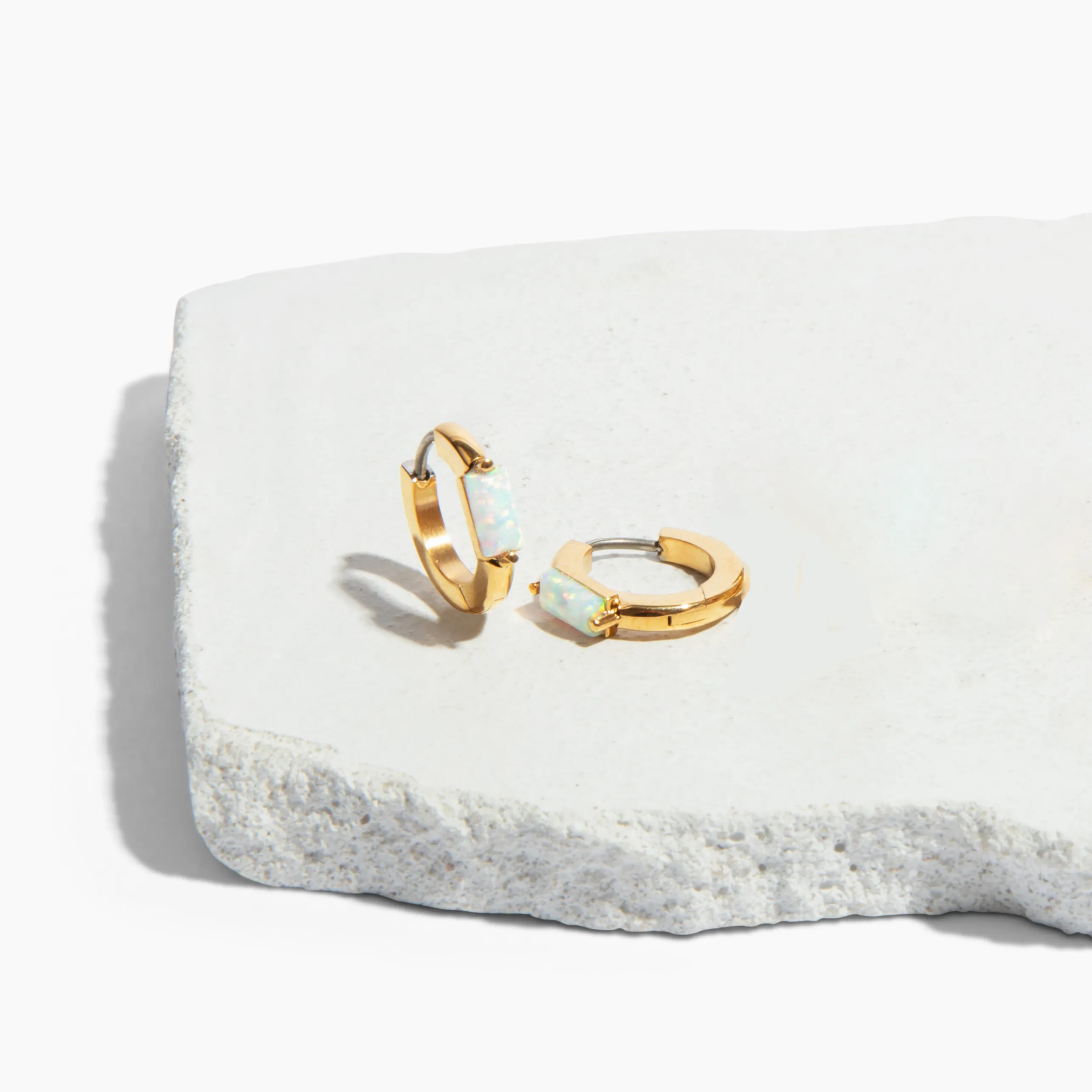 Camille Gemstone Hoop Earrings sold by Tini Lux product image thumbnail 4