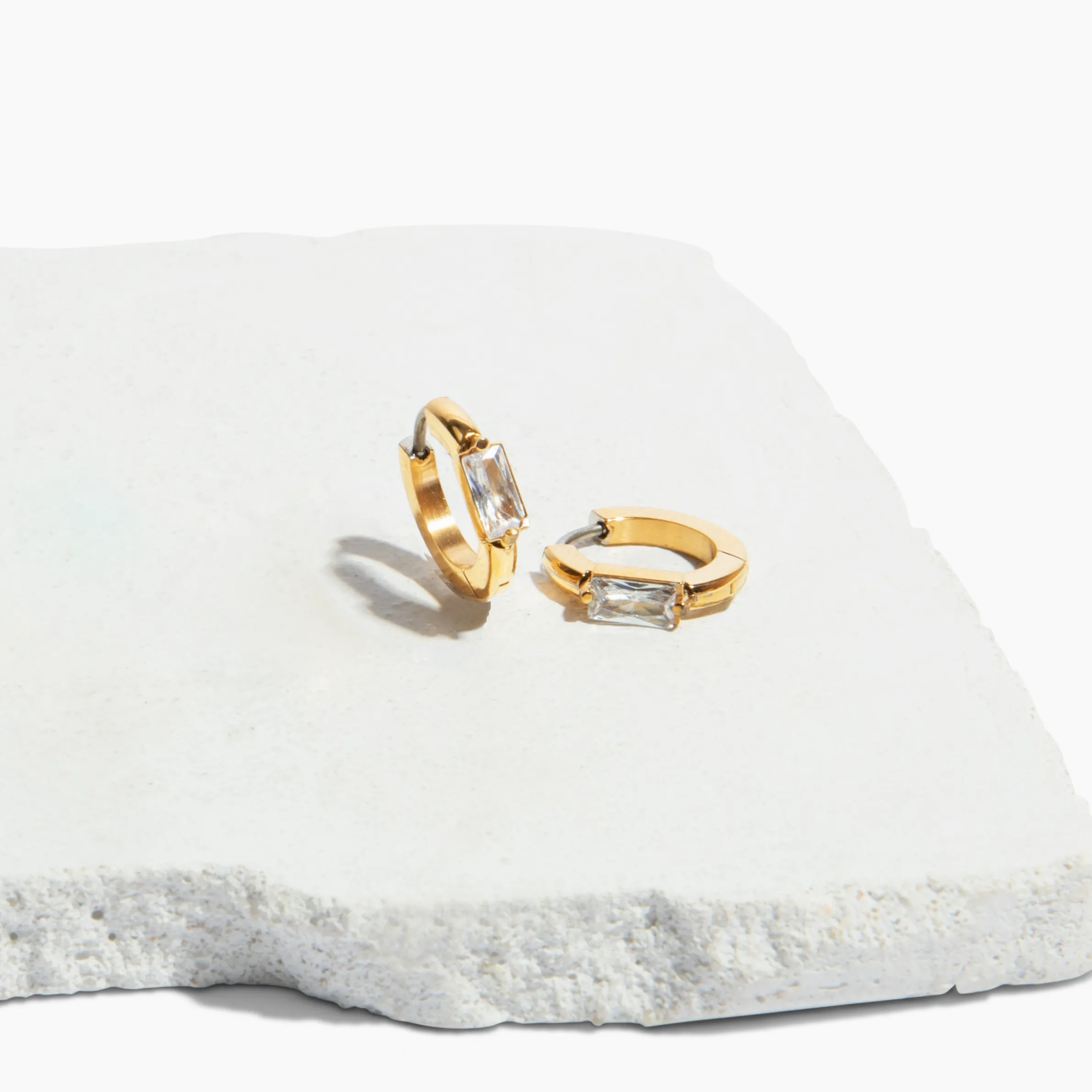 Camille Gemstone Hoop Earrings sold by Tini Lux product image thumbnail 2