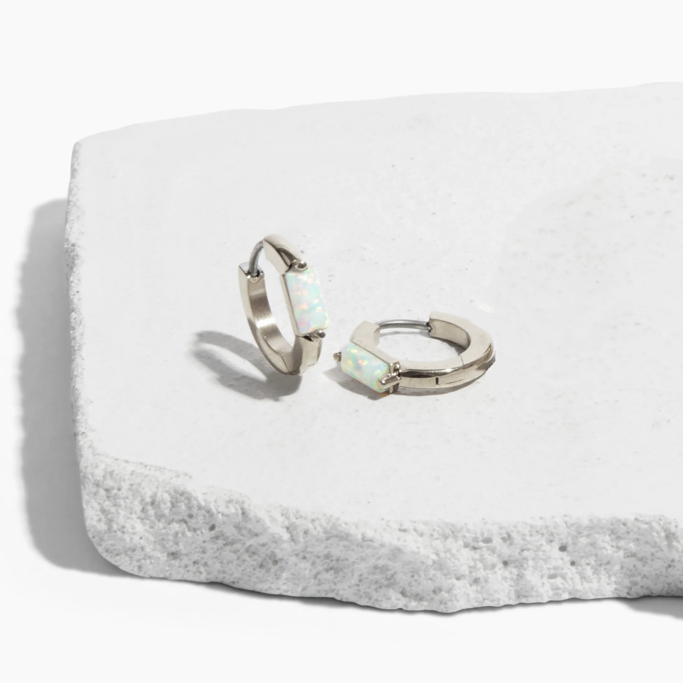 Camille Gemstone Hoop Earrings sold by Tini Lux product image thumbnail 5