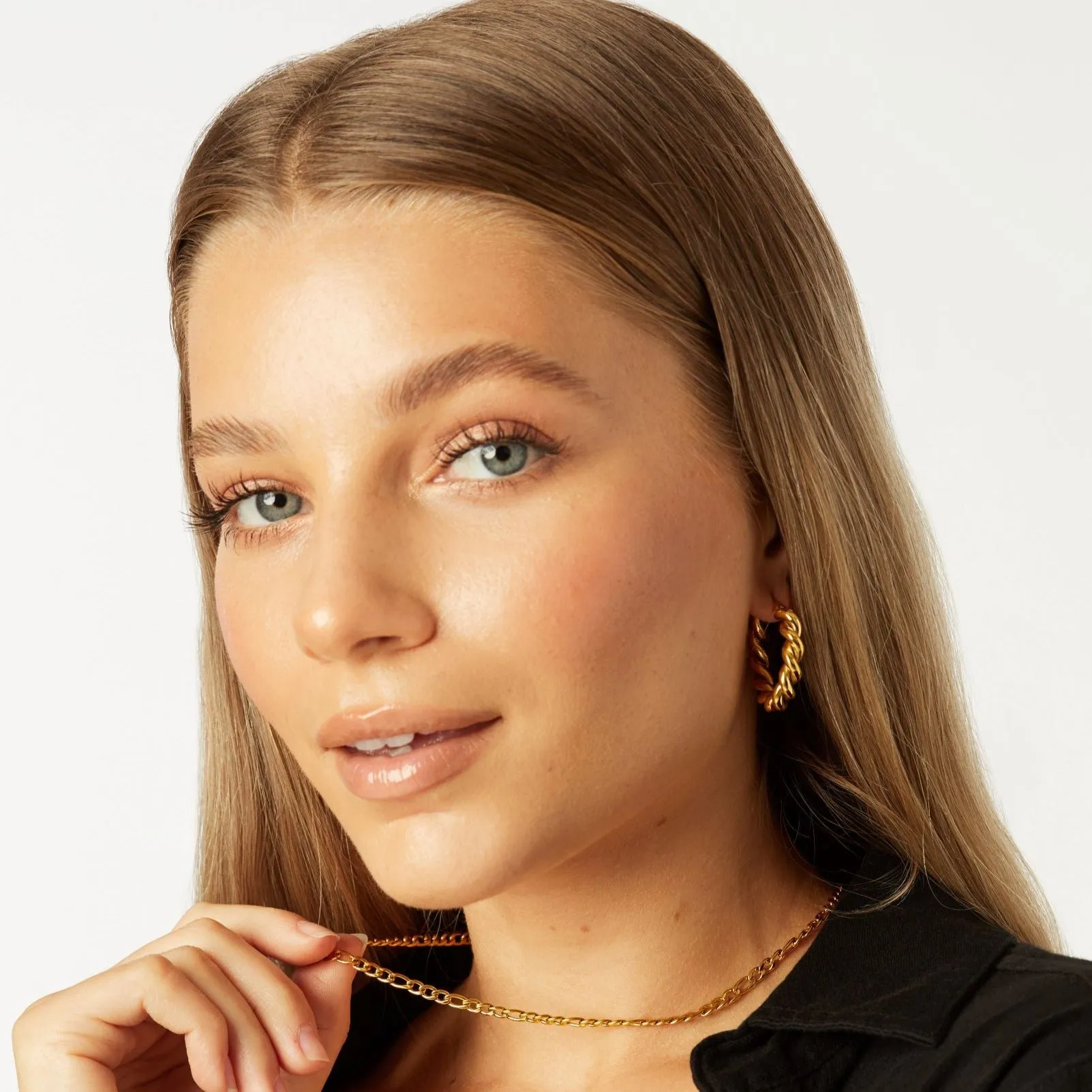Large Weekender Hoop Earrings sold by Tini Lux product image thumbnail 3