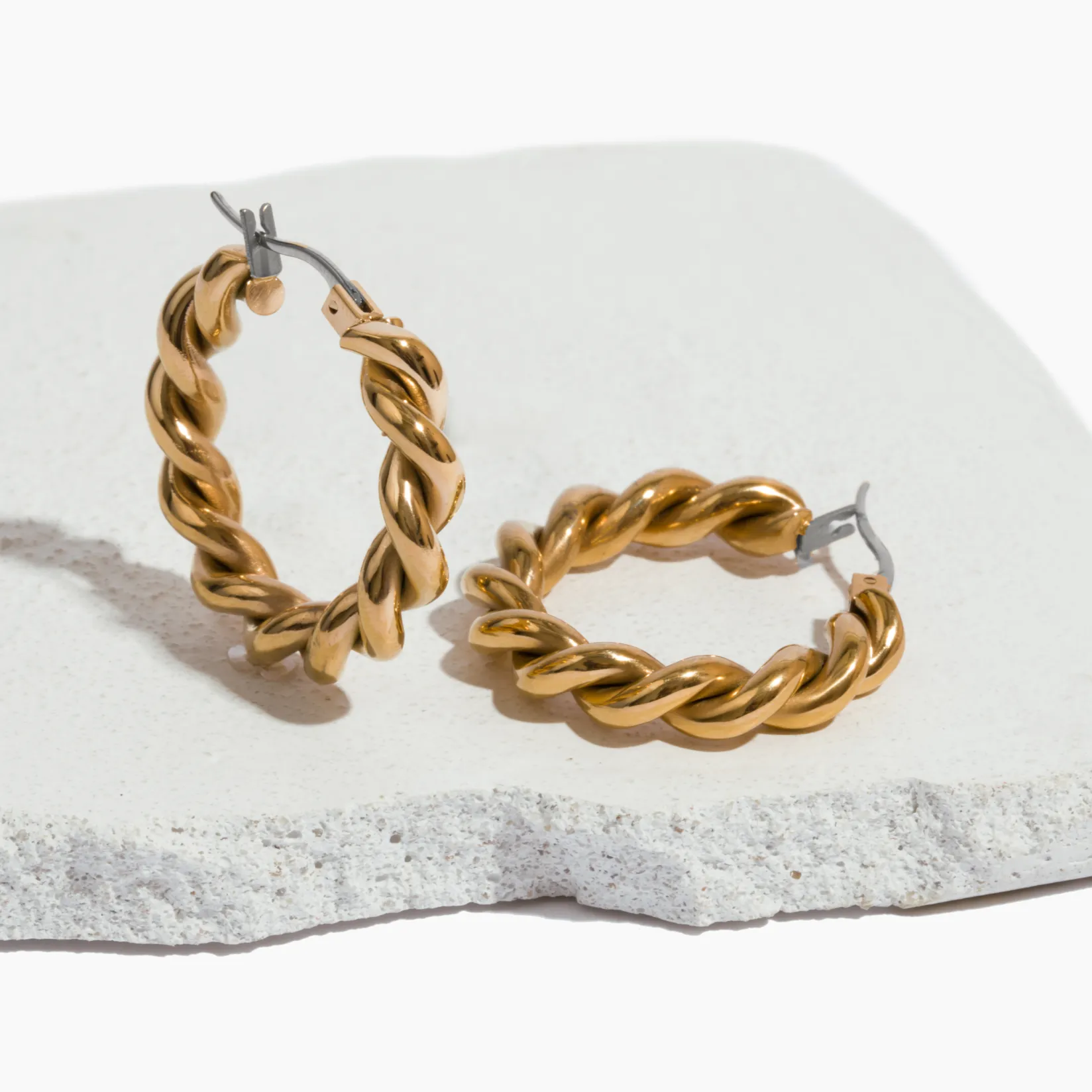 Large Weekender Hoop Earrings sold by Tini Lux