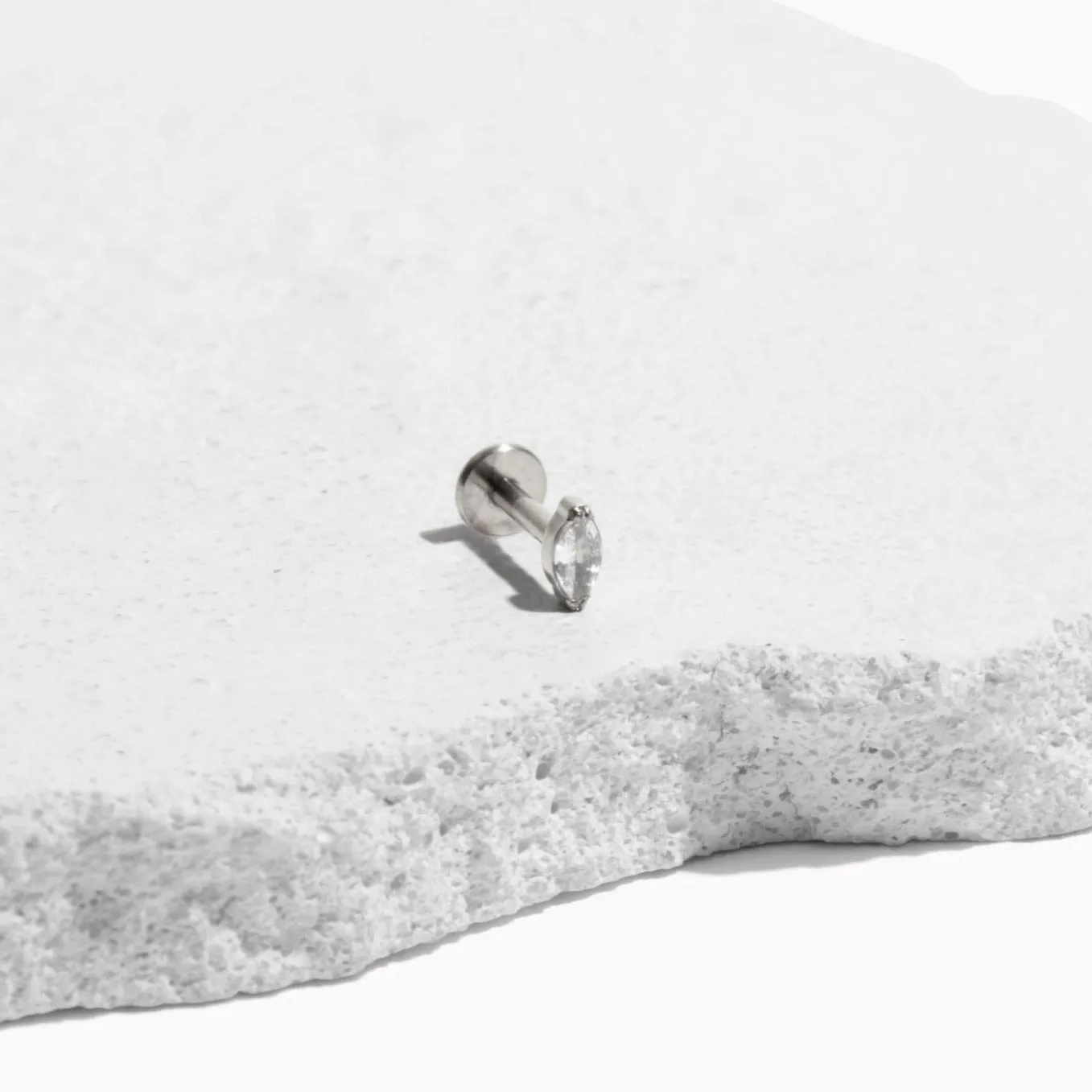 Single Nano Marquis Flat Back Stud sold by Tini Lux product image thumbnail 3