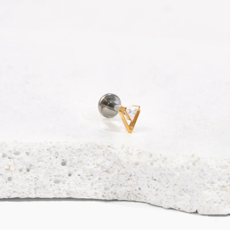 Single Nano Vivian Flat Back Stud sold by Tini Lux