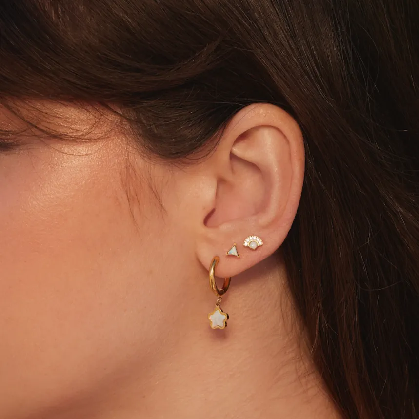 Single Nano Dune Flat Back Stud sold by Tini Lux product image thumbnail 2