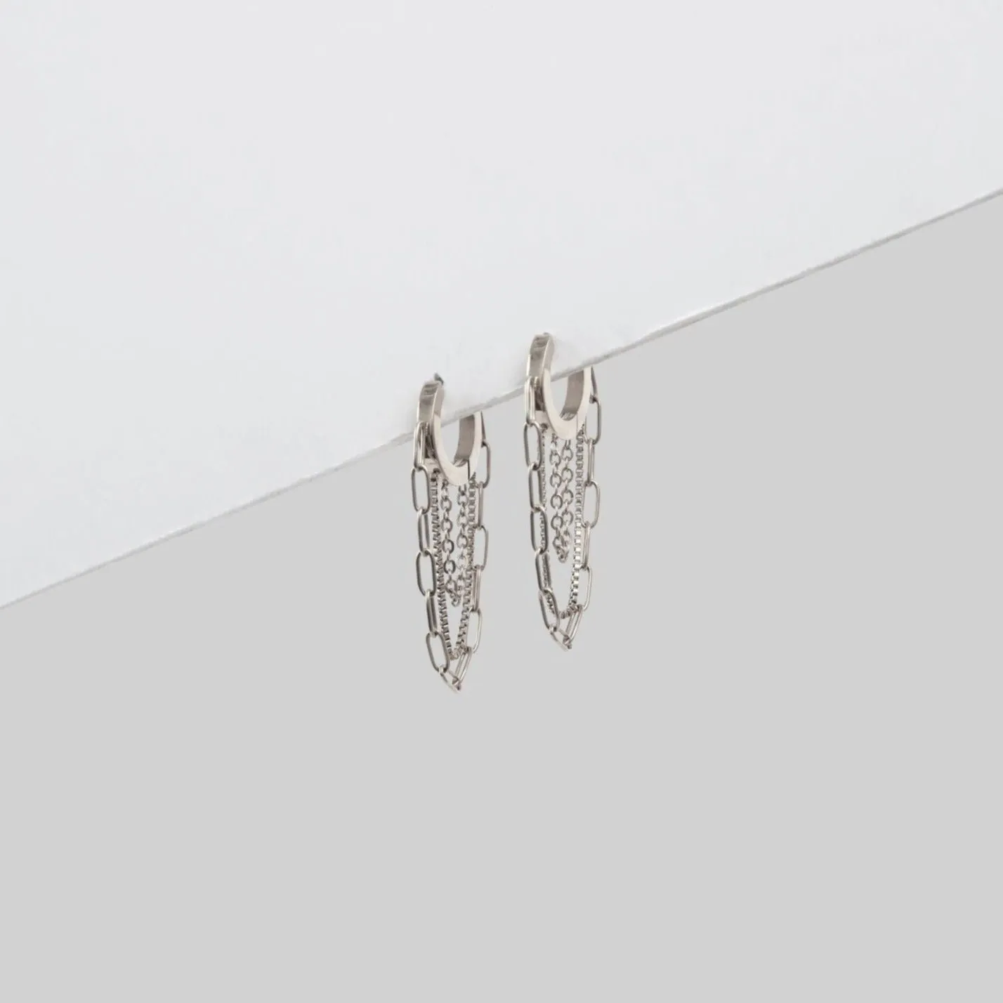 Cascade Hoop Earrings sold by Tini Lux product image thumbnail 4