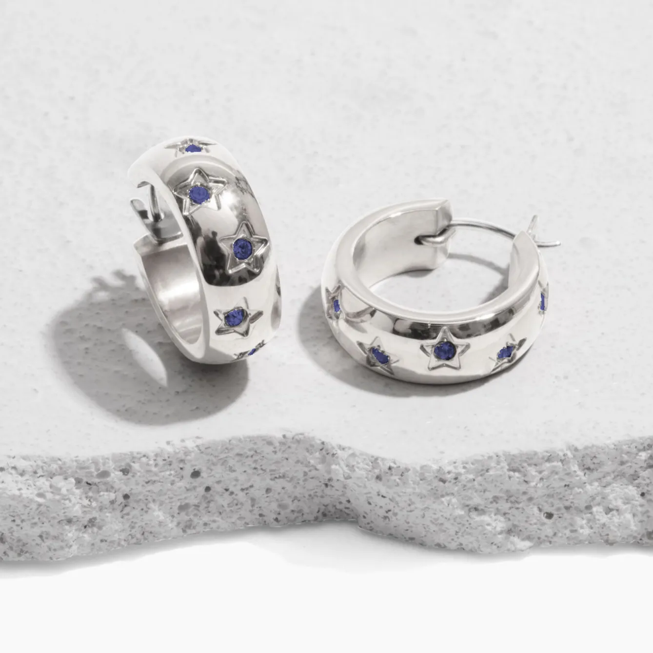 Bianca Hoop Earrings sold by Tini Lux product image thumbnail 4