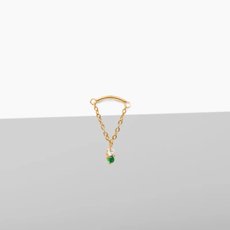 Single Nano Iris Flat Back Stud sold by Tini Lux