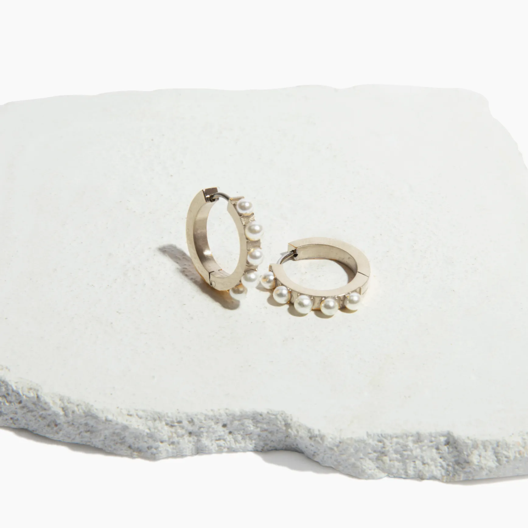 Small Abigail Hoop Earrings sold by Tini Lux product image thumbnail 2