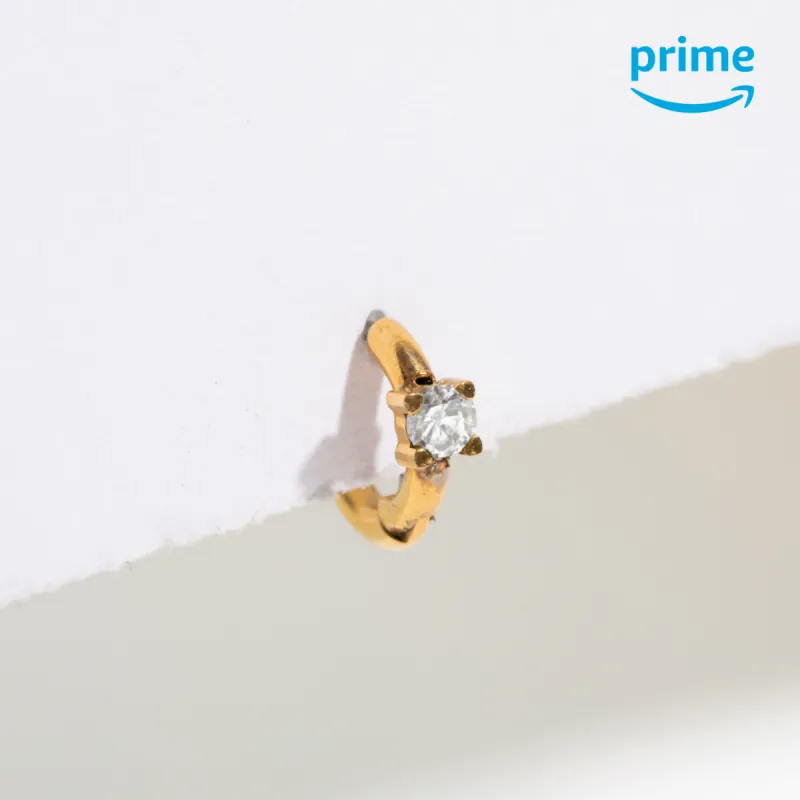 Single Finn Huggie Hoop Earring sold by Tini Lux