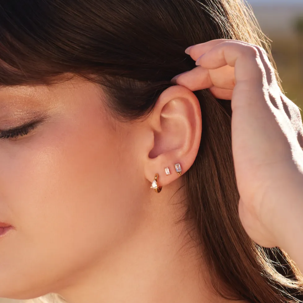 Jora Hoop Earrings sold by Tini Lux product image thumbnail 2
