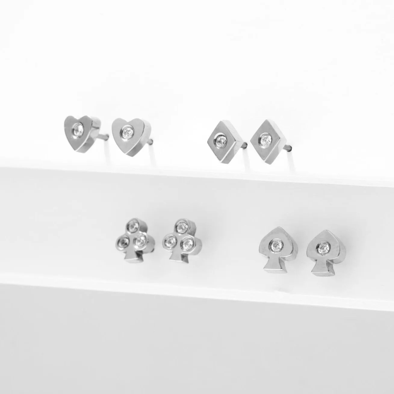 Heart Ace Studs sold by Tini Lux product image thumbnail 3