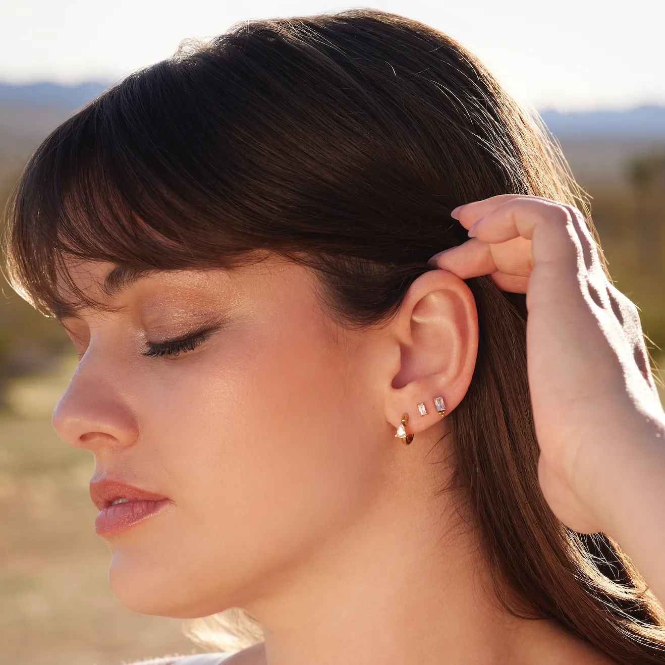 Single Nano Bijou Flat Back Stud sold by Tini Lux product image thumbnail 2