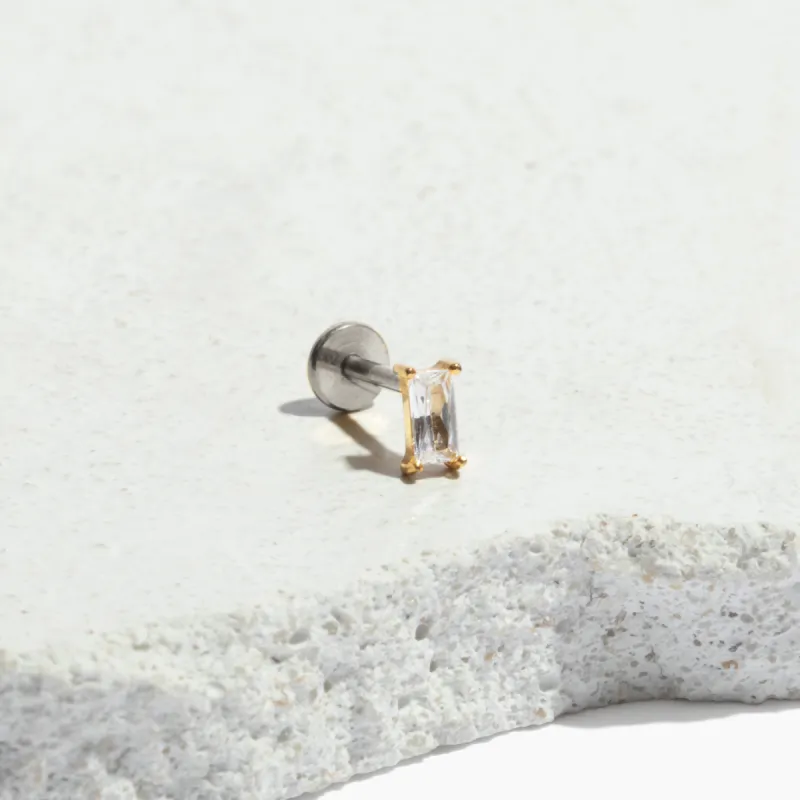 Single Nano Bijou Flat Back Stud sold by Tini Lux