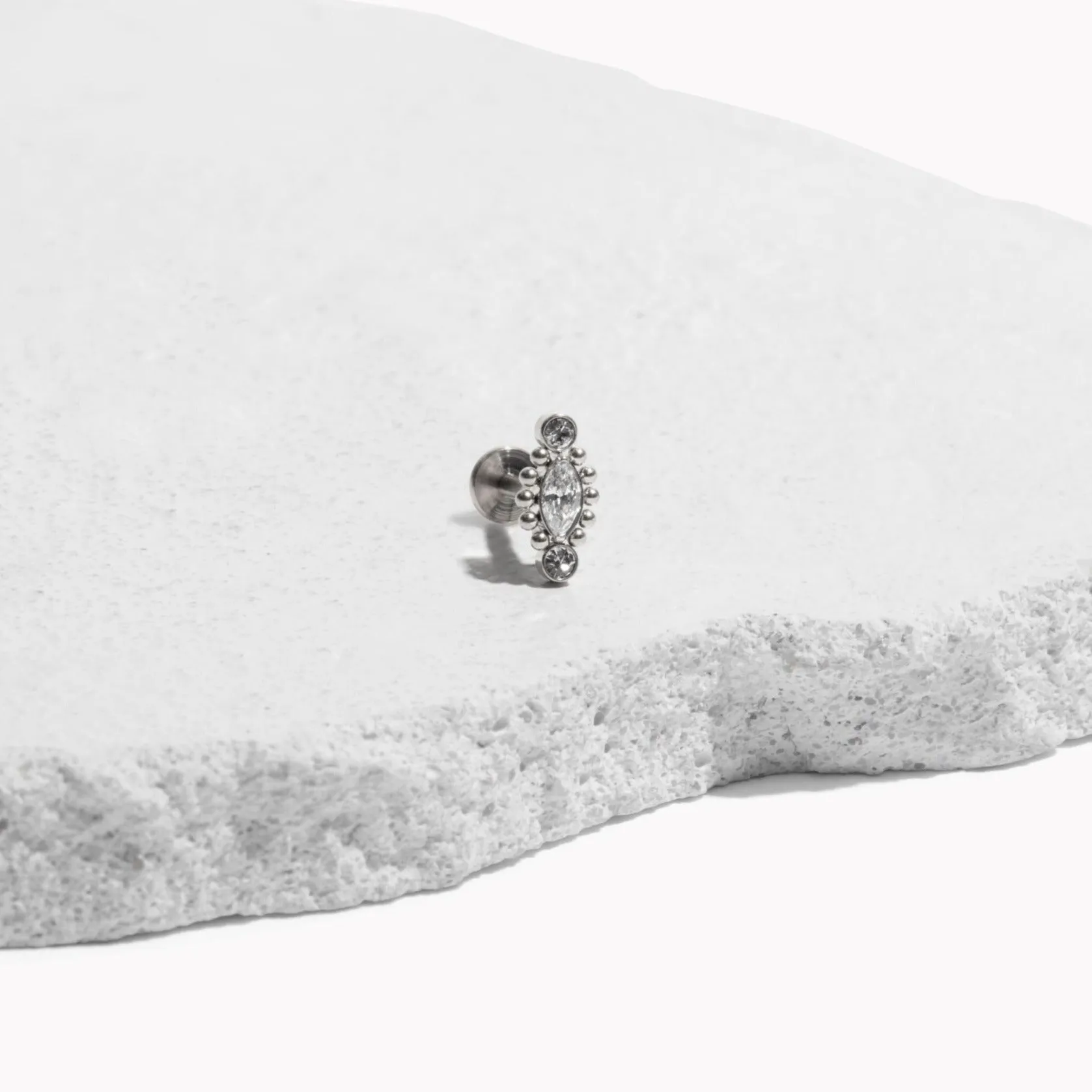 Single Nano Valley Flat Back Stud sold by Tini Lux product image thumbnail 3