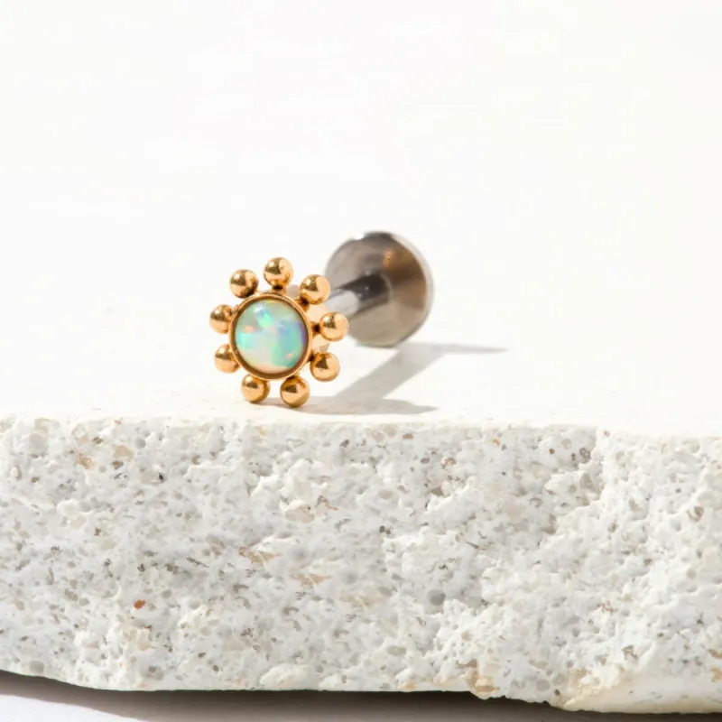 Single Maris Flat Back Stud Earring sold by Tini Lux