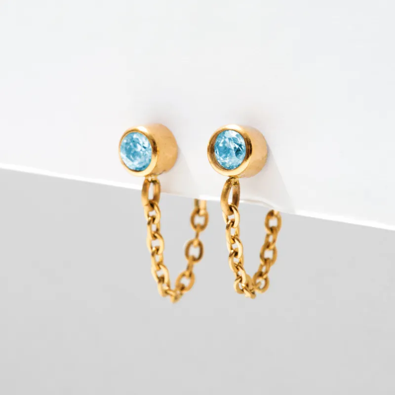Offshore Huggie Hoop Earrings sold by Tini Lux