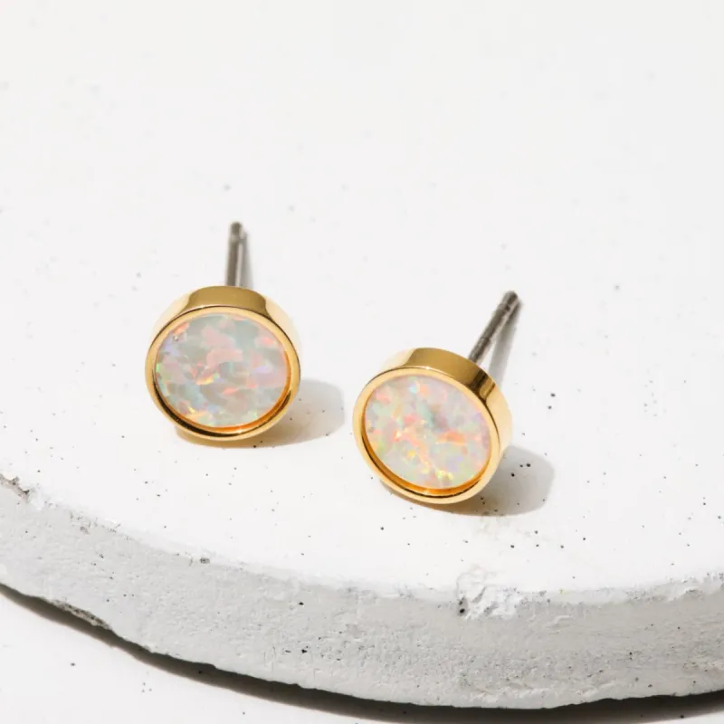 Livie Opal Studs sold by Tini Lux