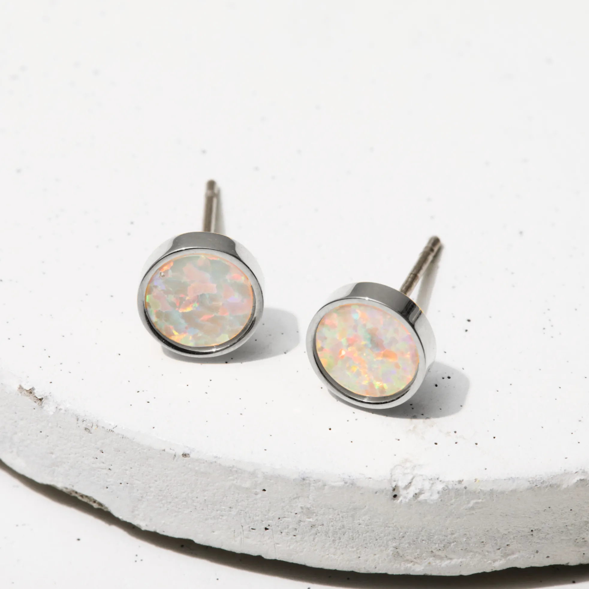Livie Opal Studs sold by Tini Lux product image thumbnail 4