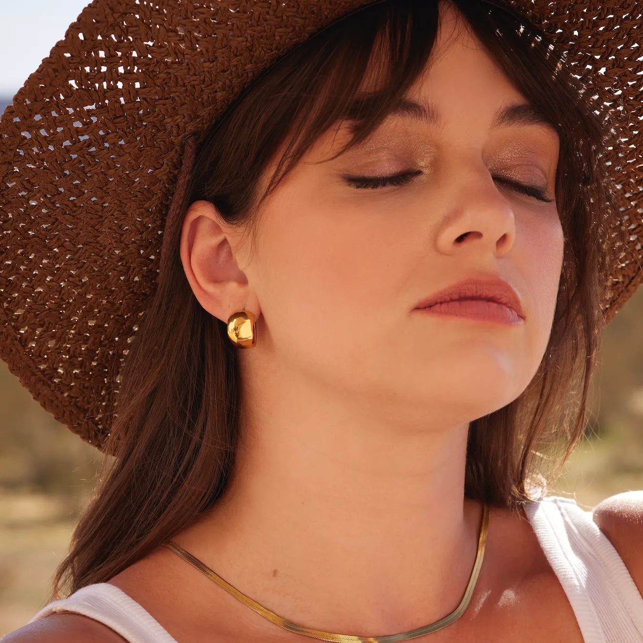 Brunch Hoop Earrings sold by Tini Lux product image thumbnail 3