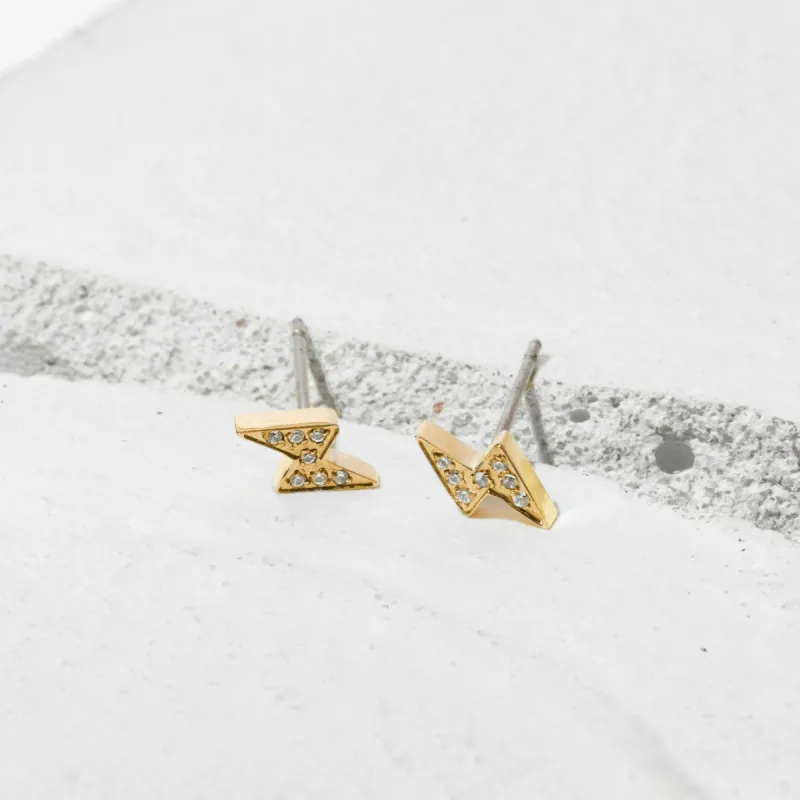 Lea Pave Studs sold by Tini Lux