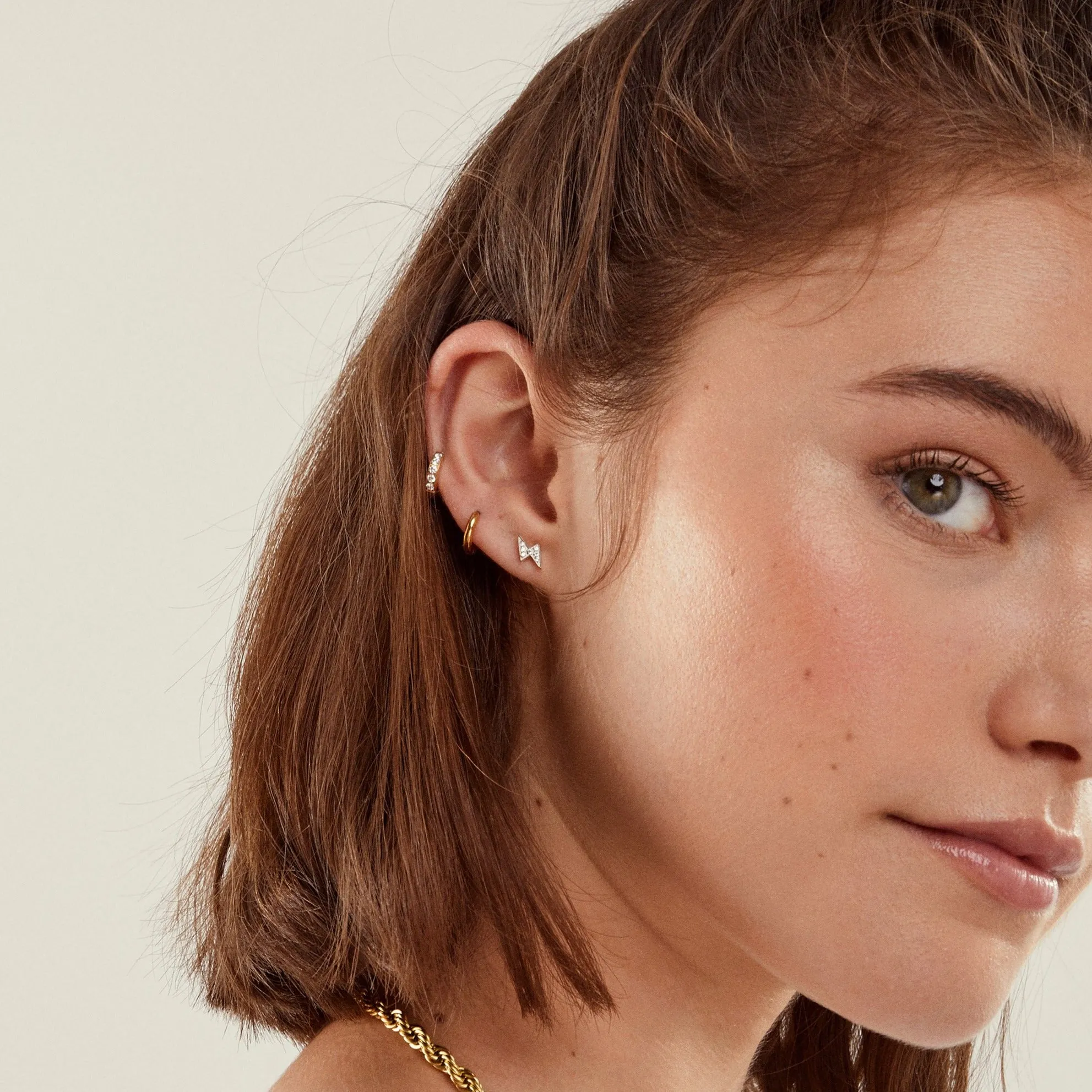 Lea Pave Studs sold by Tini Lux product image thumbnail 2