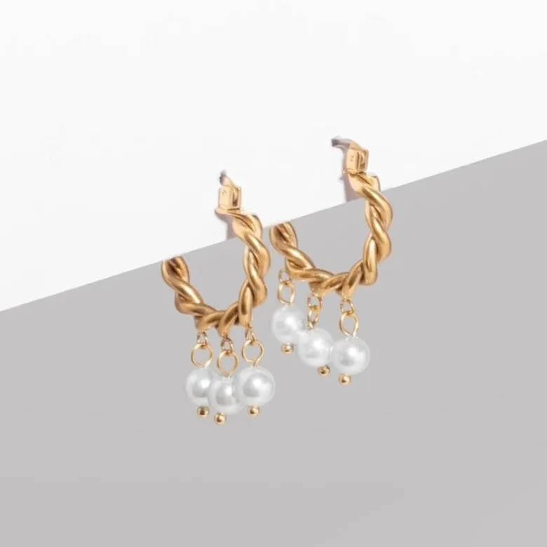 Gia Hoop Earrings sold by Tini Lux