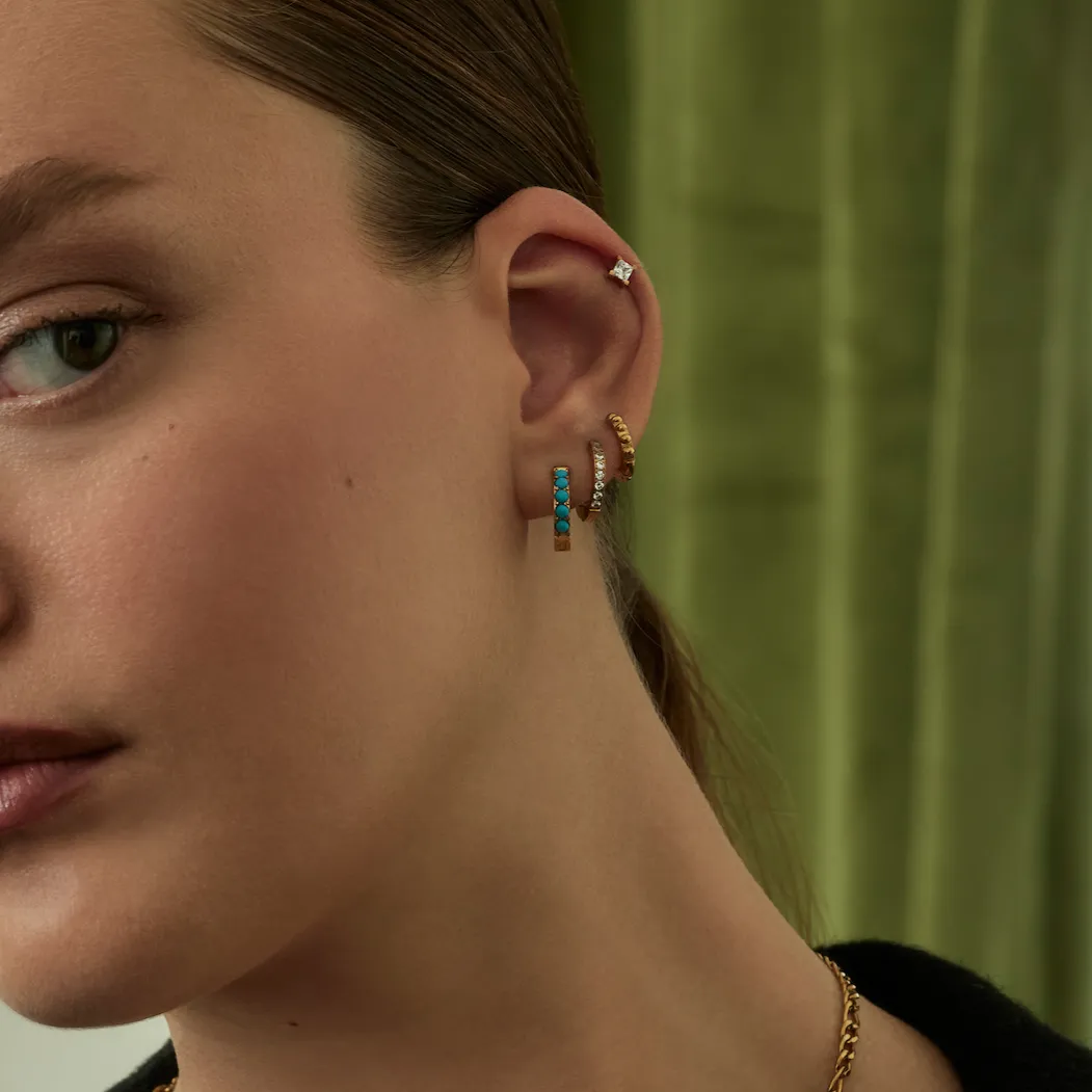 Mini Isabelle Stud Earrings sold by Tini Lux product image thumbnail 4