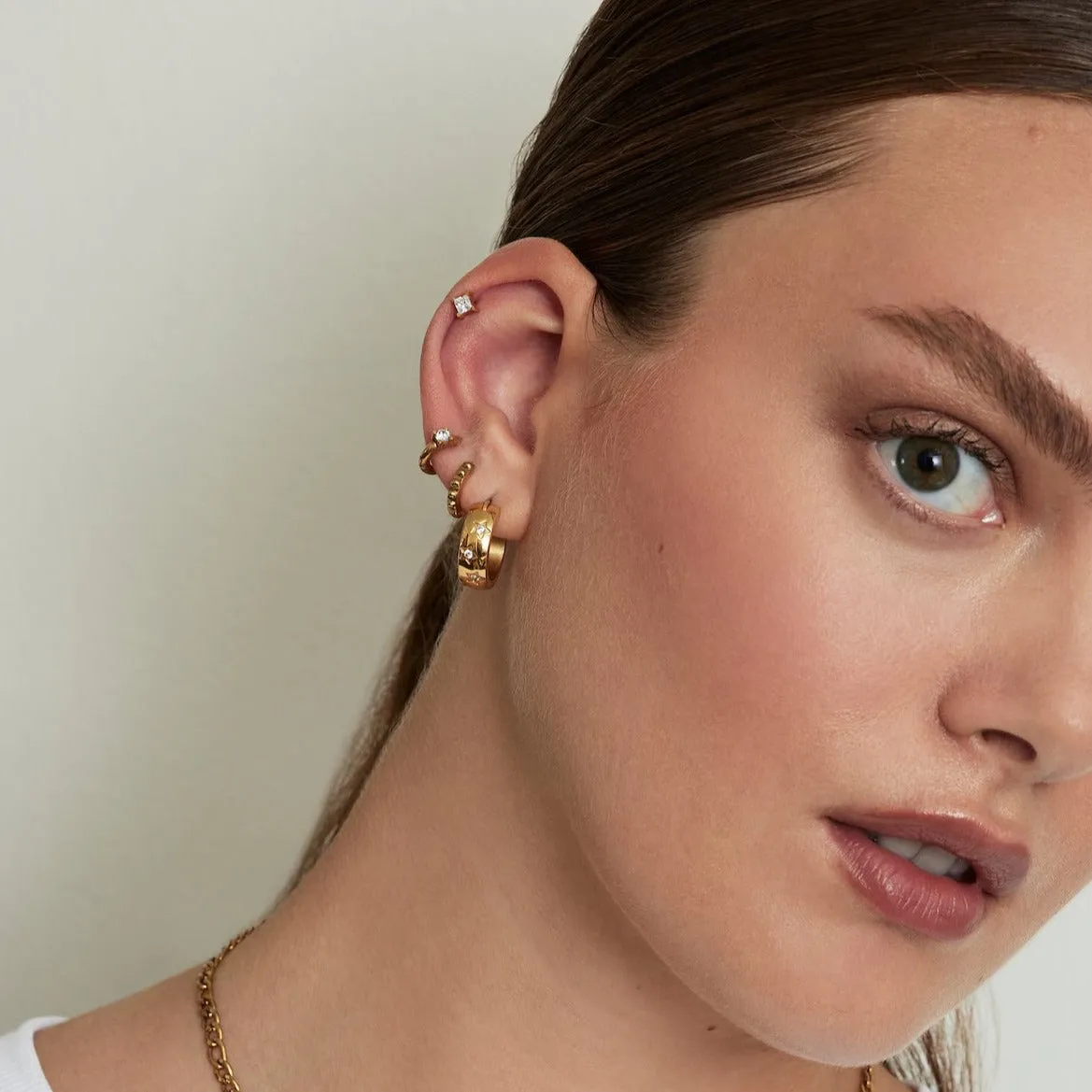 Mini Isabelle Stud Earrings sold by Tini Lux product image thumbnail 3