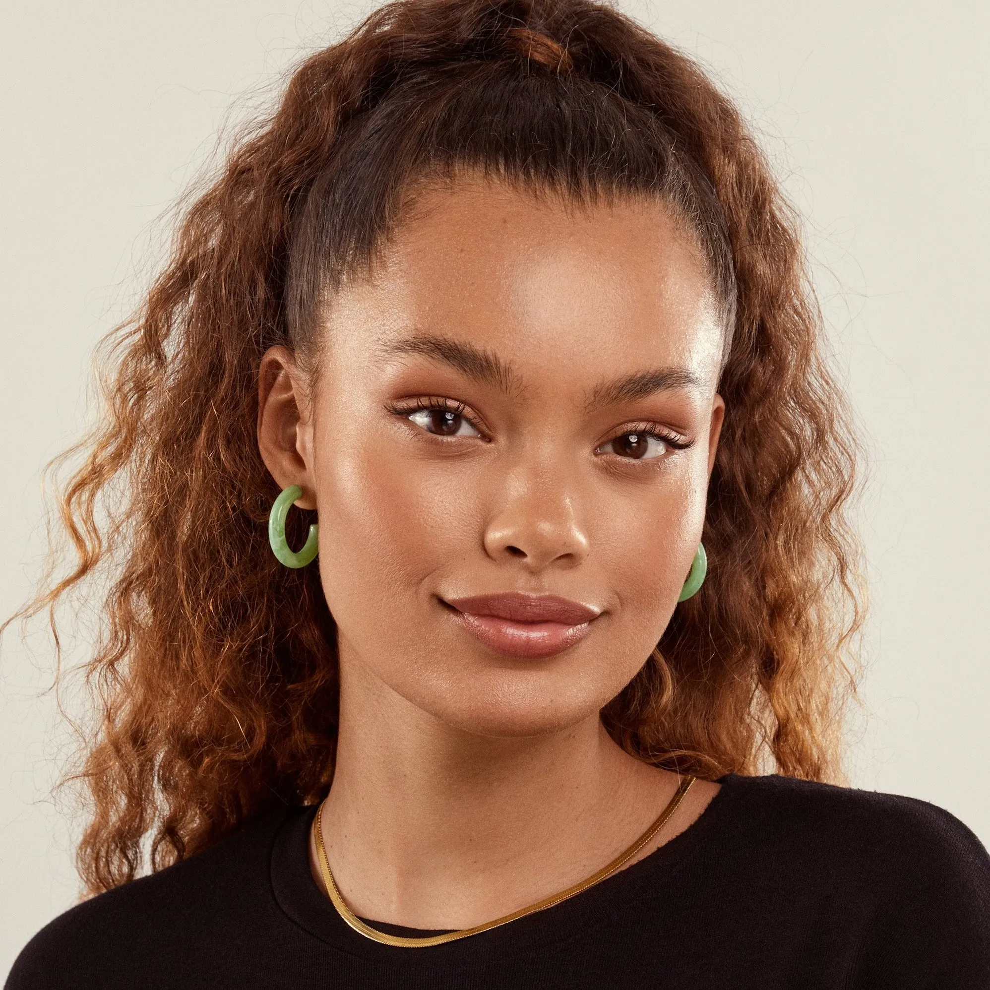 Jade Island Hoops sold by Tini Lux product image thumbnail 2