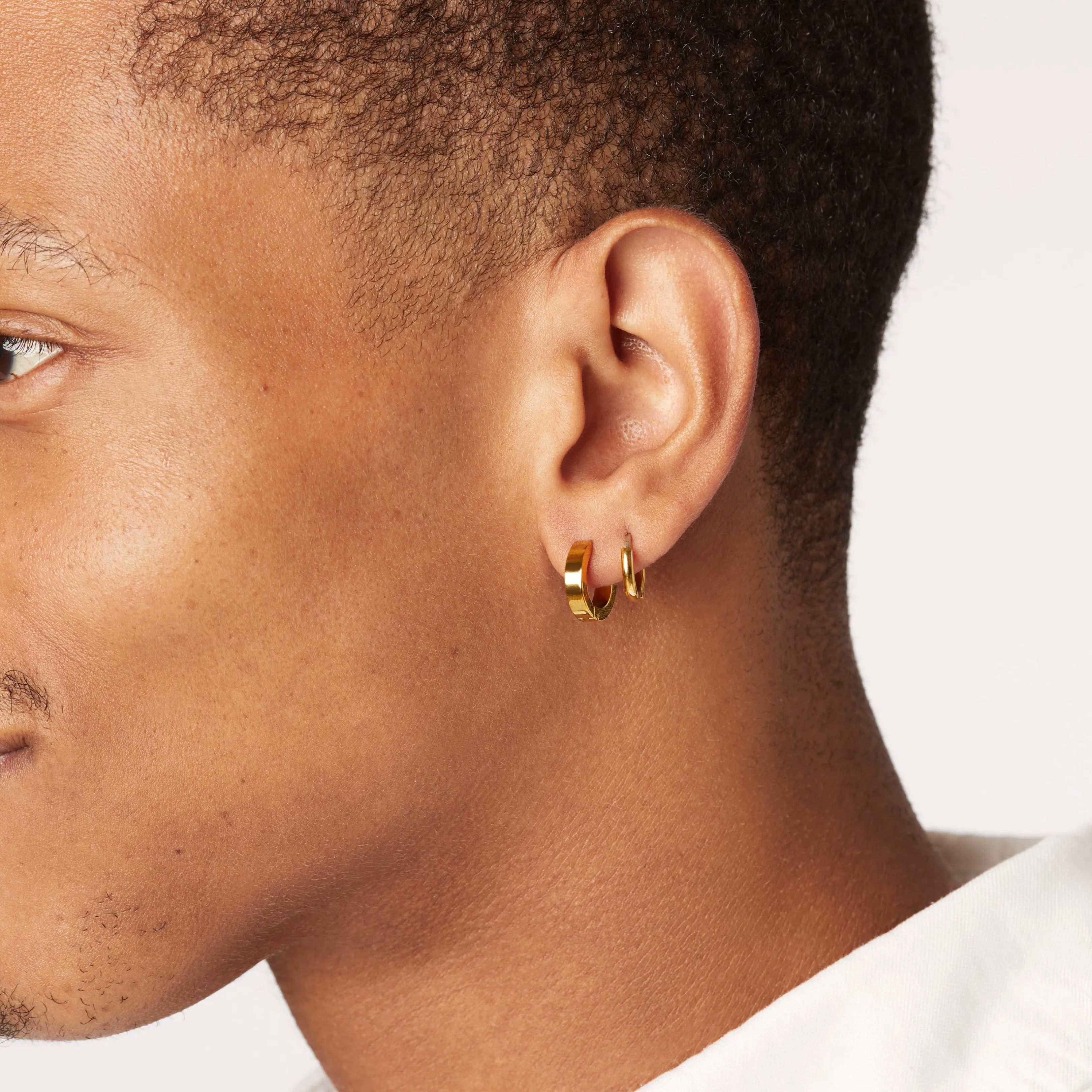 Single Small Rooftop Huggie Hoop Earring sold by Tini Lux product image thumbnail 5