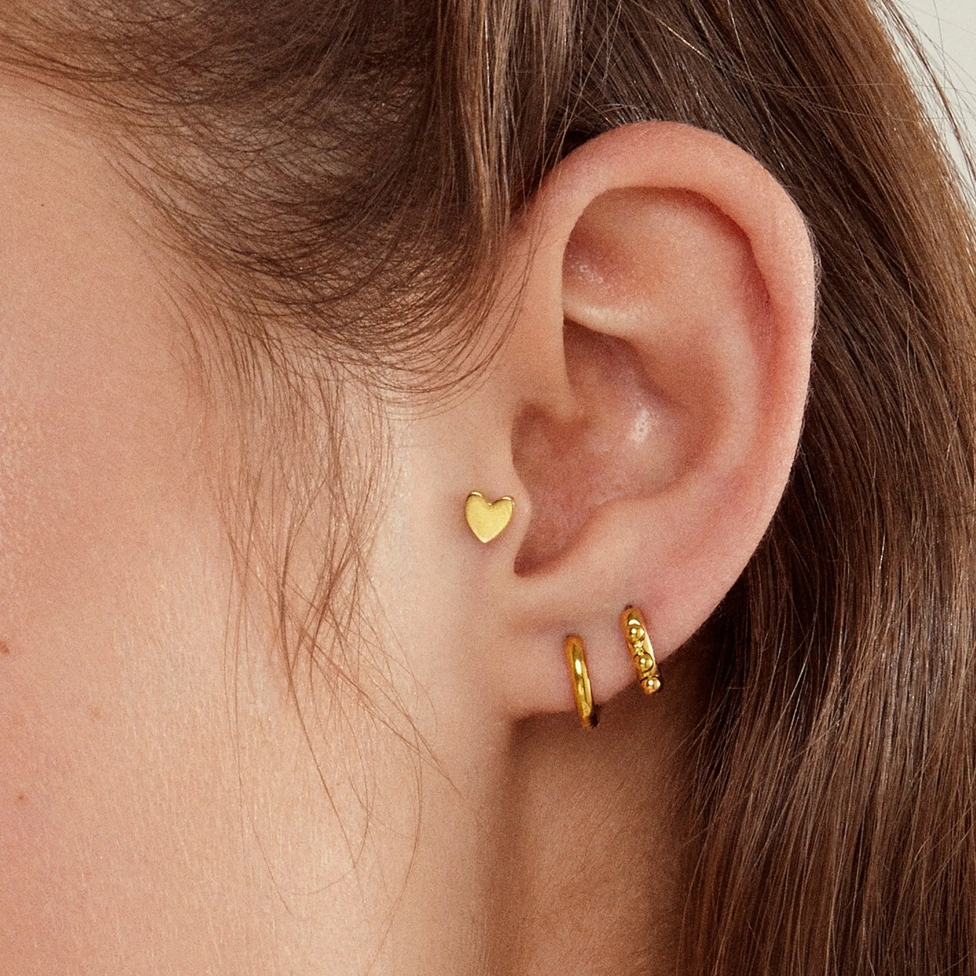 Single Small Rooftop Huggie Hoop Earring sold by Tini Lux product image thumbnail 3