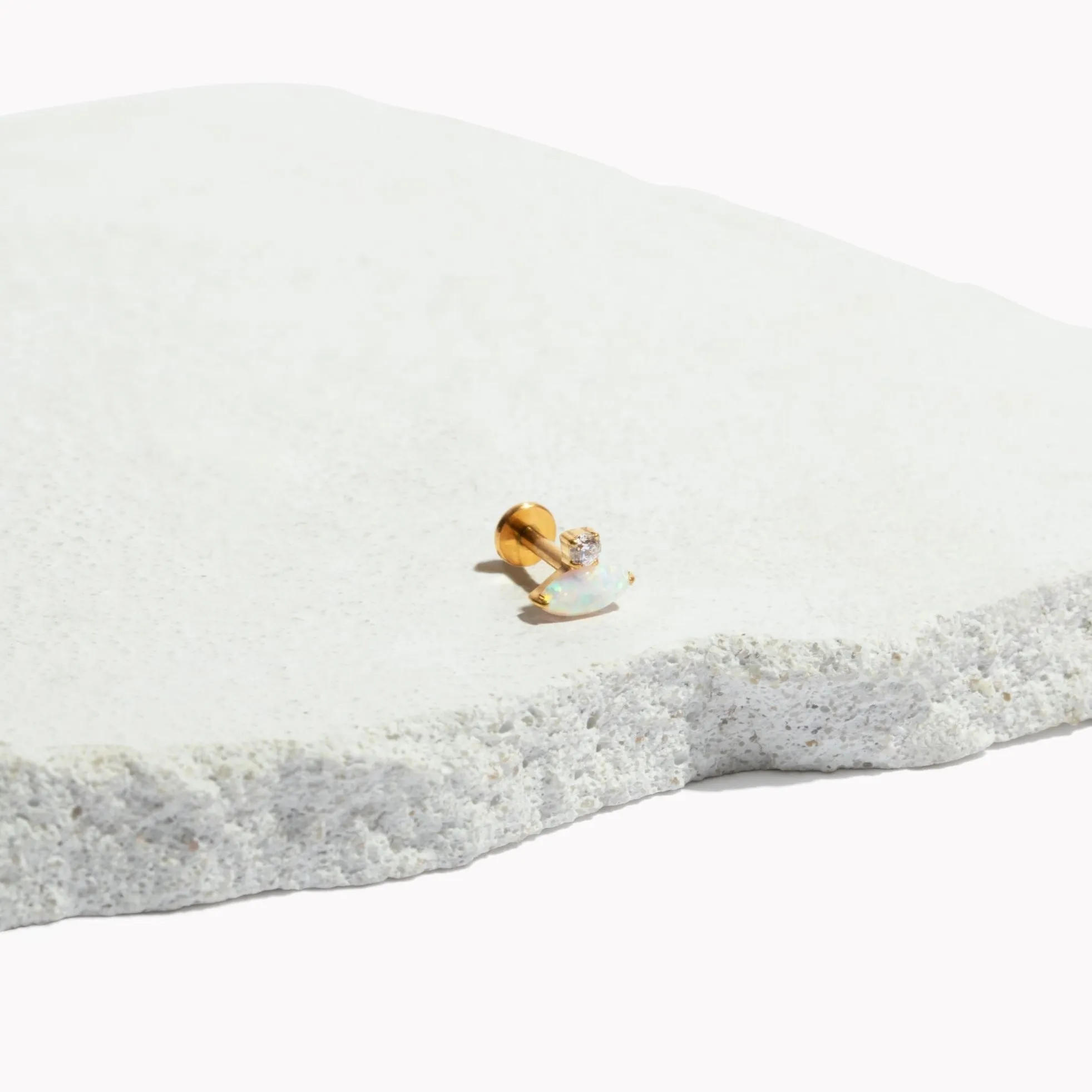 Single Nano Mesa Flat Back Stud sold by Tini Lux