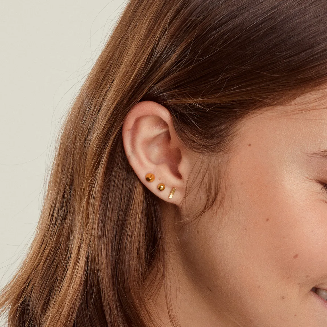 Mini Isla Stud Earrings sold by Tini Lux product image thumbnail 3