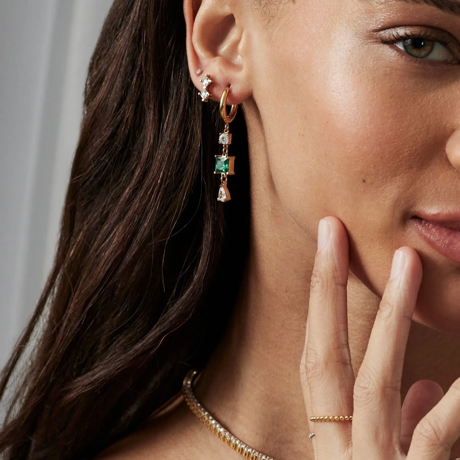 Malia Hoop Earrings sold by Tini Lux product image thumbnail 5