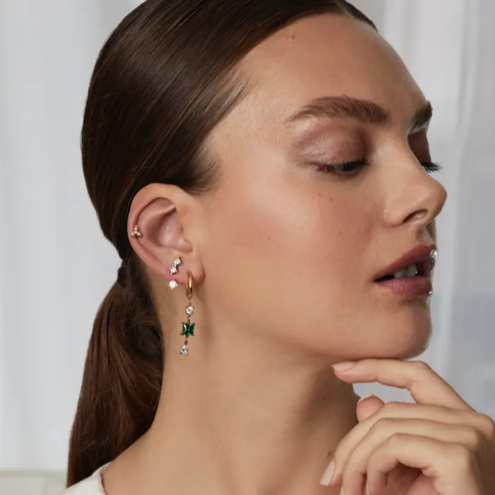 Malia Hoop Earrings sold by Tini Lux product image thumbnail 3