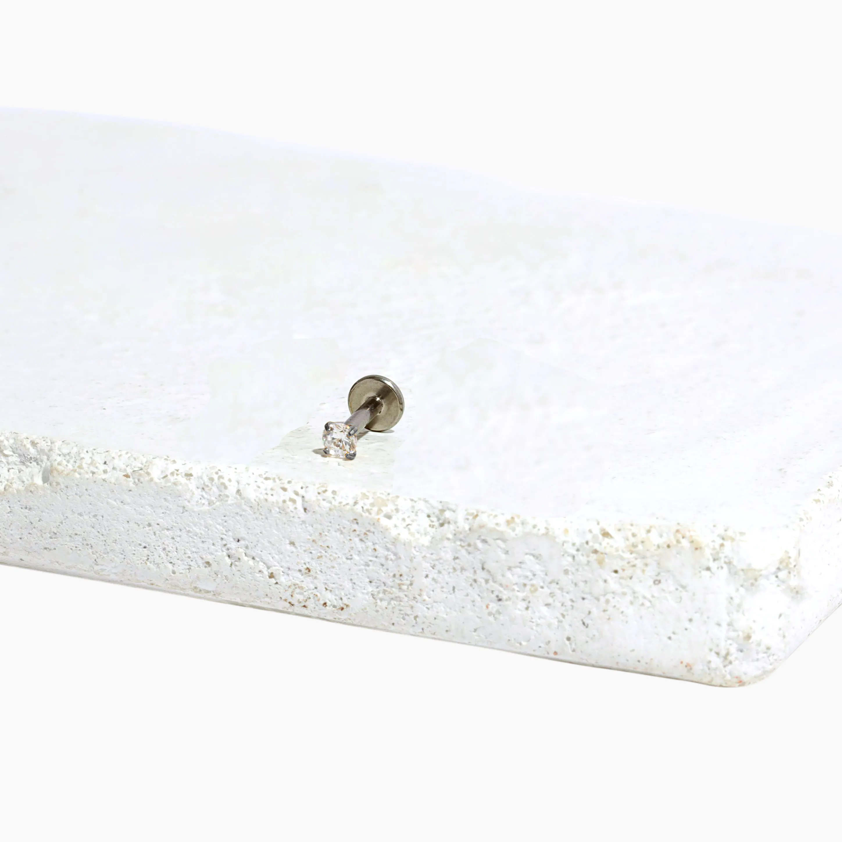 Single Crystal Flat Back Stud Earring sold by Tini Lux product image thumbnail 3