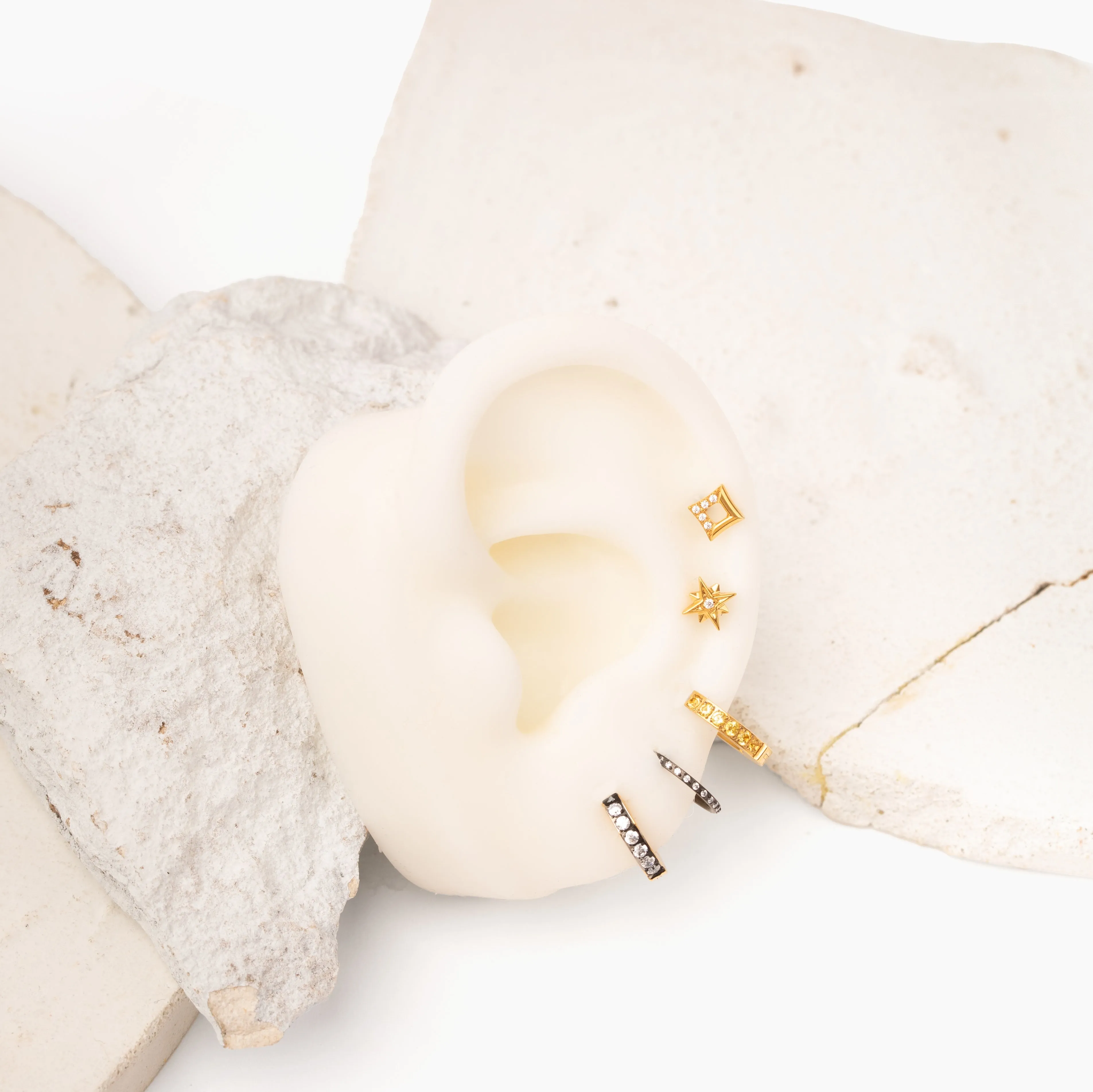 Single Nano Lex Flat Back Stud sold by Tini Lux product image thumbnail 3