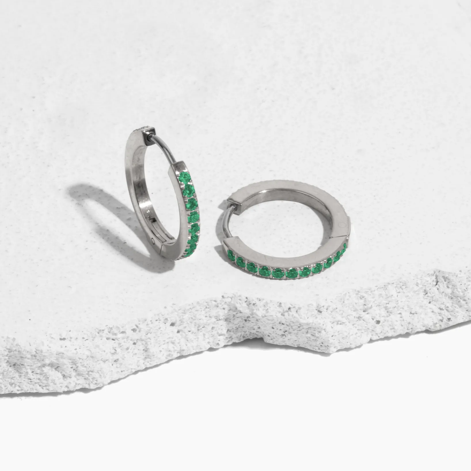 Birthstone Hoop Earrings sold by Tini Lux product image thumbnail 2