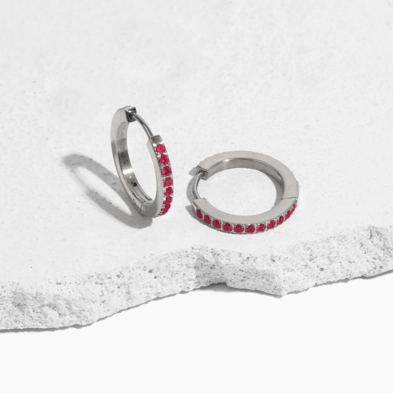 Birthstone Hoop Earrings sold by Tini Lux product image thumbnail 4
