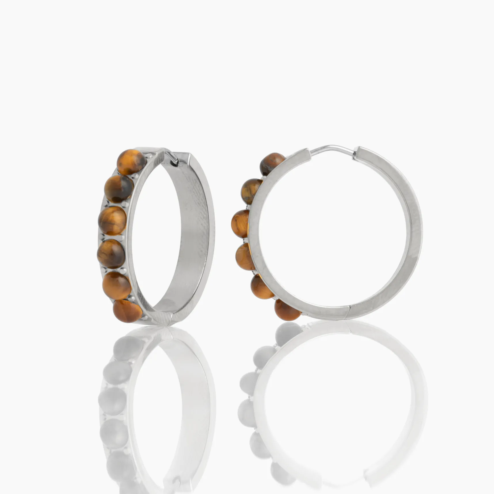 Abigail Hoops Tiger's Eye sold by Tini Lux product image thumbnail 2