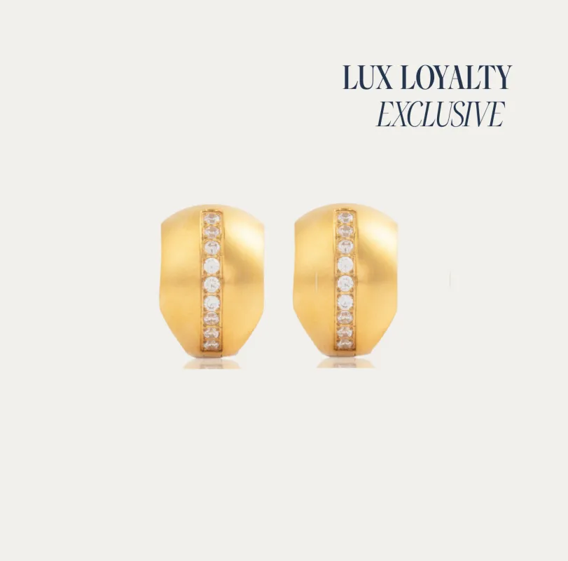Pavé Brunch Hoop Earrings sold by Tini Lux