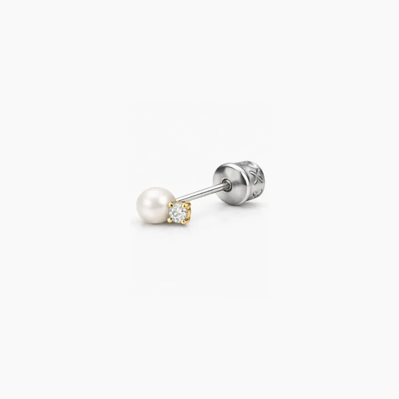 Nano Coco Pearl Stud Earrings sold by Tini Lux