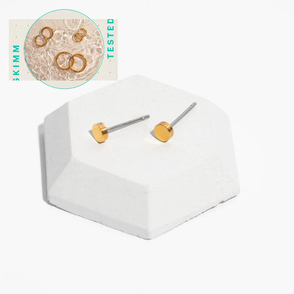 Livie Titanium Starter Stud Earrings sold by Tini Lux product image thumbnail 5