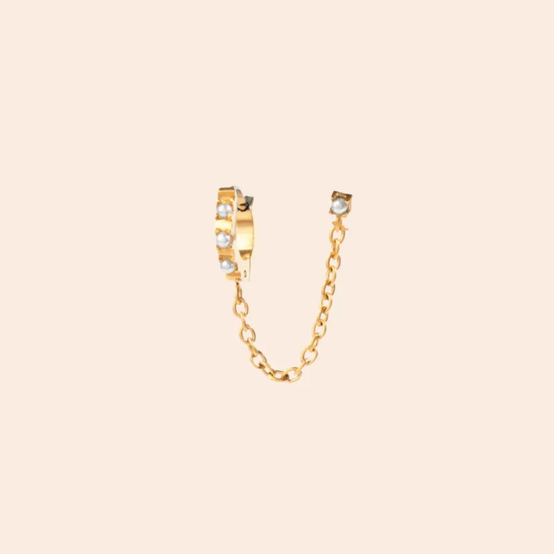 Single Lara Hoop Earrings made by Tini Lux